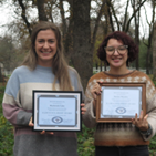 Scholarship Recipients for Amelia Earhart's First Wings (2025) - Mackenzie Lake (Left) and Semira Morales (Right)